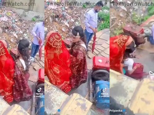 The Indian Girl Was Just Centimeters Away From Appearing On The Other Side Of Us.