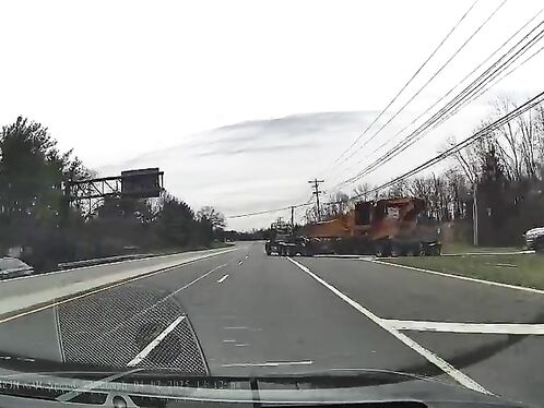 The Truck Continued At Full Speed.