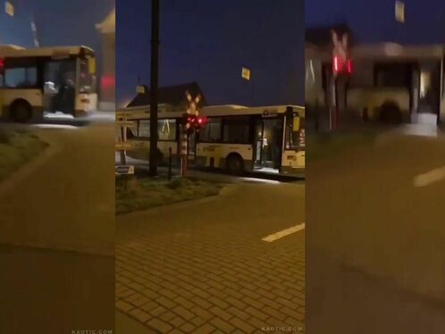 A Bus In Belgium Was Hit By A Train.