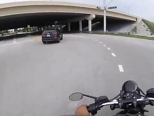 Cyclists Who Run Red Lights Are Immediately Punished.