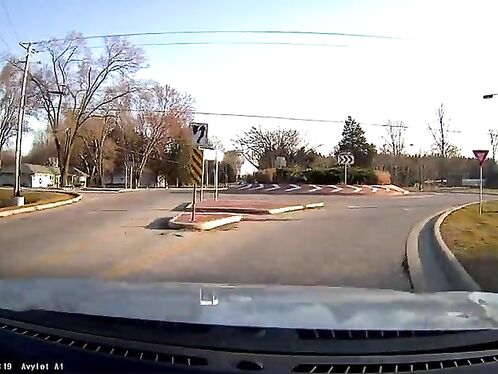 I Was So Stupid To Forget That Trucks Always Have The Right Of Way In A Roundabout.