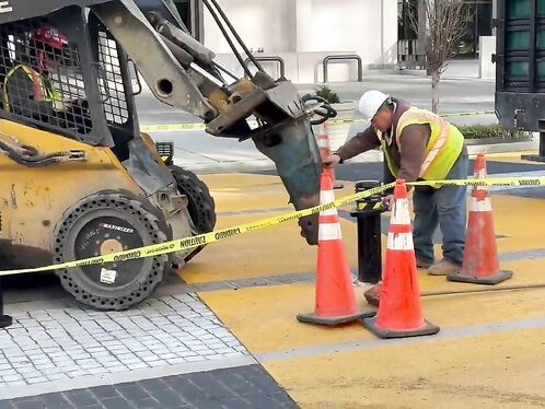 What A Lucky Day! The "Black Lives Matter" Plaza Is Being Demolished.