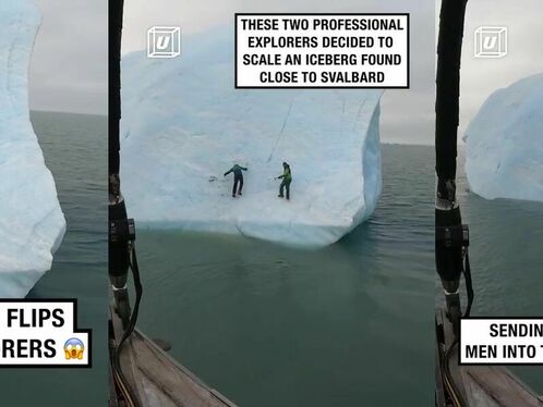 Explorers Encounter Iceberg Capsizing