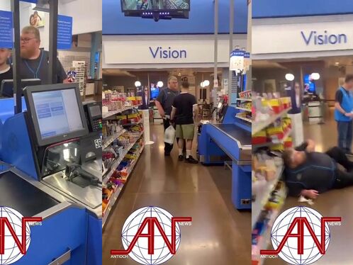 A Walmart Employee Got Into An Argument With A Customer.
