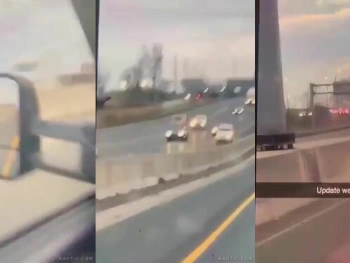 Vehicles Driving In The Wrong Direction On The Highway