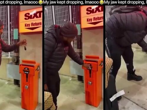A Person Leaned Against The Mailbox