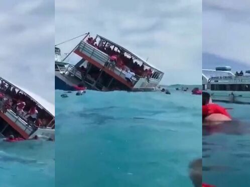 A Ferry Carrying 144 Passengers In The Bahamas