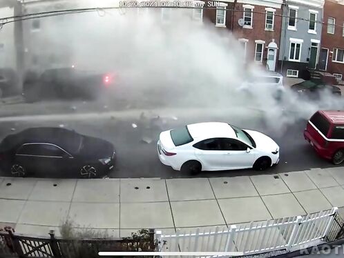 Police Are Searching For Four Suspects In A Traffic Accident In Philadelphia; One Of Them Is Seriously Injured.