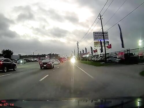 An Idiot Is Driving In The Wrong Direction On The Emergency Lane.
