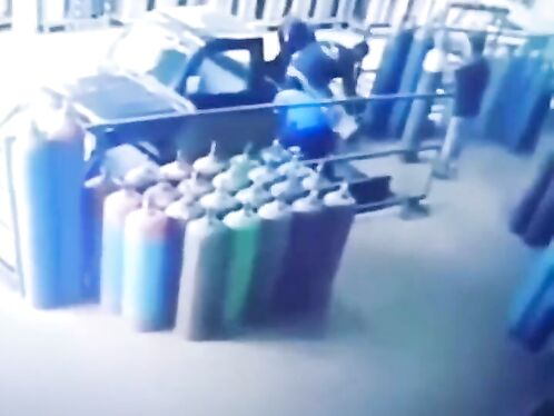The Gas Cylinder Flew Away