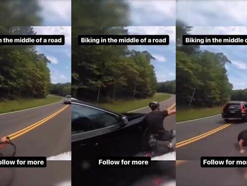Why You Shouldn't Ride A Bicycle In The Middle Of The Road
