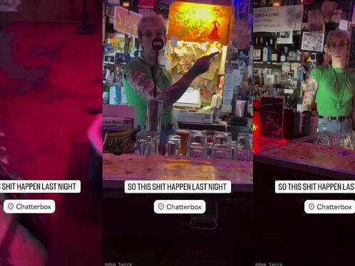 A Bartender In Indianapolis Who Acted Strangely Threatened A Woman Wearing A Trump Hat.