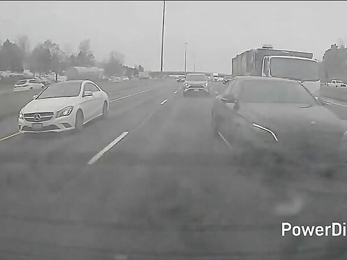 A Near-miss Involving A Truck Occurred In Orange County.