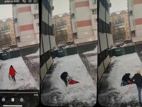 A Romanian Woman Was Killed By A Block Of Ice.