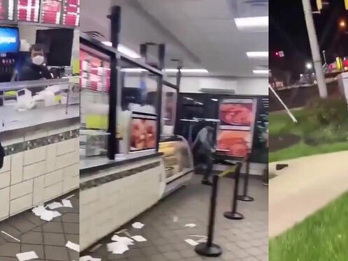 A Man Drove His Car Into A Restaurant After Being Refused Service.