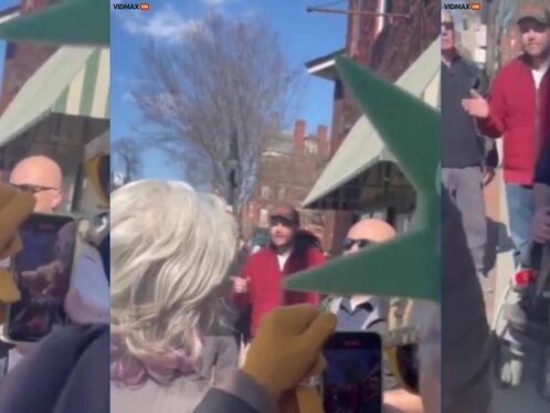 A Dirty White Liberal Woman Yelled At Vice President JD Vance.