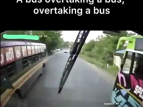 The Multiverse Of Bus Overtaking Maneuvers