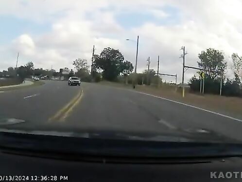 The SUV Driver Was Talking On The Phone While Driving When He Crossed The Central Divider And Collided With A Police Car.