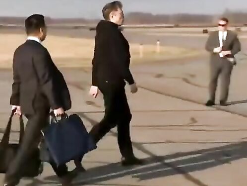 Elon Tried Everything To Avoid Eye Contact With Carolyn Levitt.