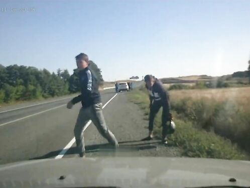 Bizarre Motorcycle Accident