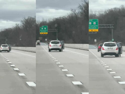 That Guy's Entire Body Was Hanging Outside The Car.