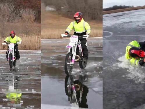 Hmm, Riding A Motocross Bike On Thin Ice Sounds Like A Good Idea. Why Do So Many Women Live In Los Angeles?