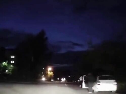 Out-of-control Police Car