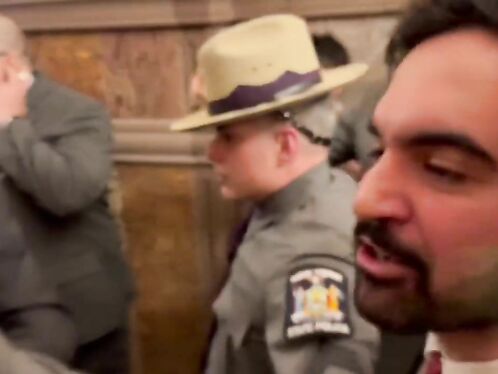 The Mentally Ill Patient Is Yelling At Border Commissioner Tom Homan.