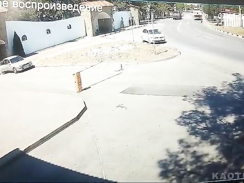 An Elderly Couple Was Injured When A Truck Wheel Came Off.