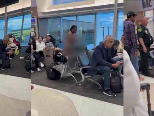 A Passenger On A Mentally Unstable Airline Suffered A Mental Breakdown.