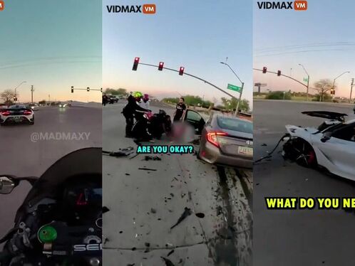 Man Crashes $500,000 McLaren At Intersection