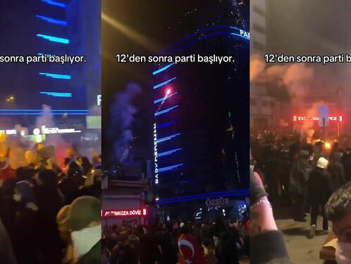 Huge crowd gathers for massive street party