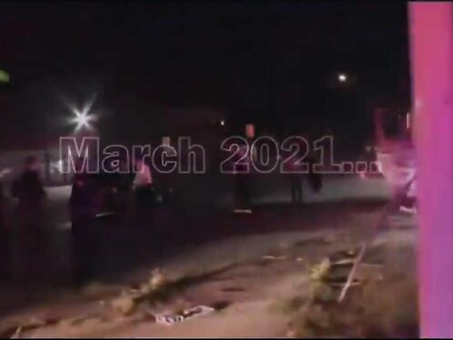 Fire truck crashes into gas station