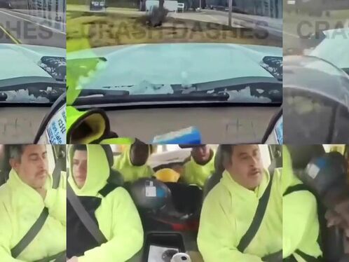 Driver falls asleep at the wheel