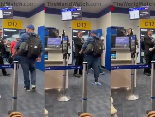 Man punches United Airlines gate agent
