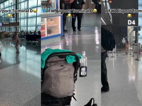 Woman loses it at Dallas airport