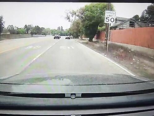 Car suddenly swerves into oncoming traffic