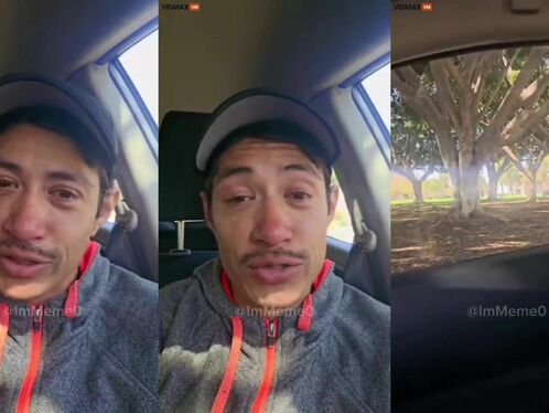 Man and woman react dramatically to something off-camera