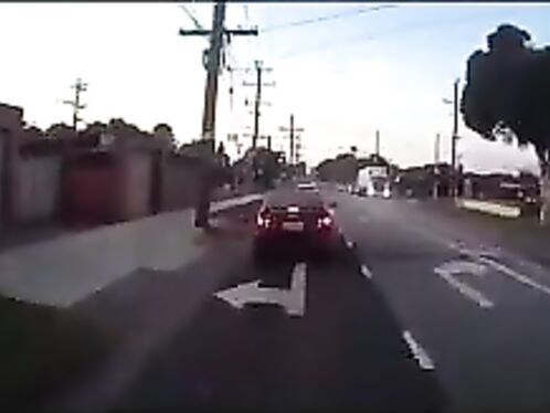 Driver's road rage backfires