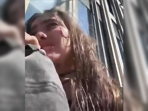Scooter boy crashes into Russian girl