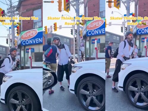 Cyclist thinks they own the road