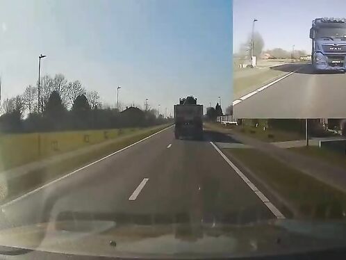 Truck loses load and causes massive roadblock