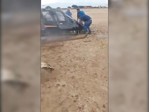 Helicopter crashes in Mexico