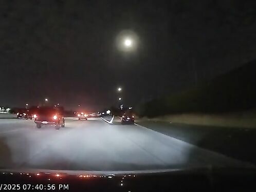 Lucky to avoid rear-end crash