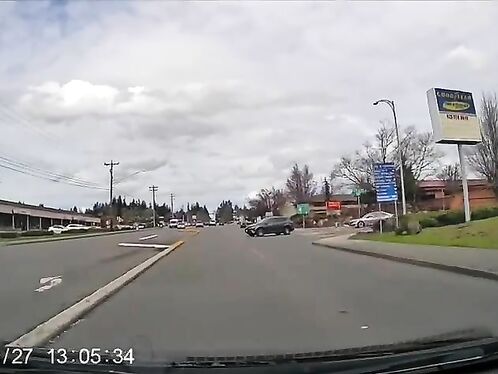 Teen pulls out of parking lot into oncoming traffic