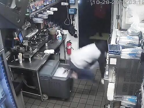 Thief Breaks Into Store and Gets Sprayed by Fire Extinguisher
