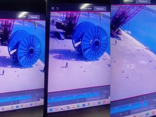 Amateur drone pilot crashes into amusement ride