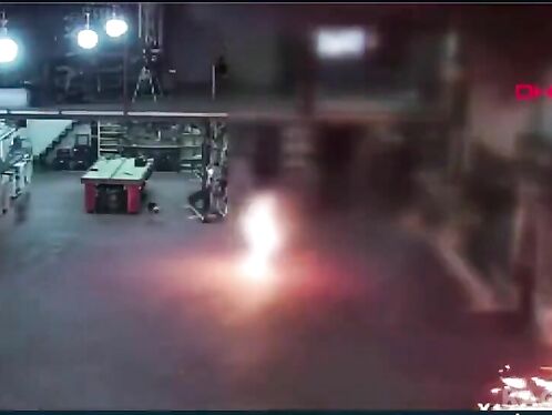 Worker accidentally starts massive warehouse fire
