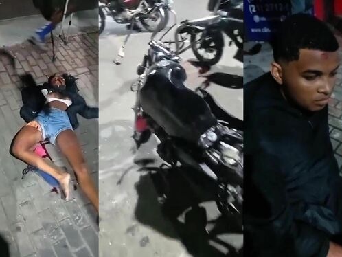 Teenager slips on wet ground and gets it on video