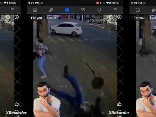 Man steals car by ramming it with another car